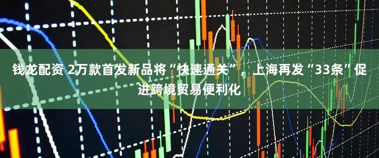 钱龙配资 2万款首发新品将“快速通关”，上海再发“33条”促进跨境贸易便利化